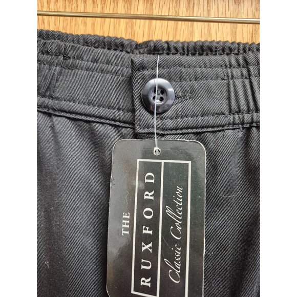 The Ruxford‎ Classic Collection Mens Black Elastic Waist Trousers Size XL senior - Picture 4 of 11